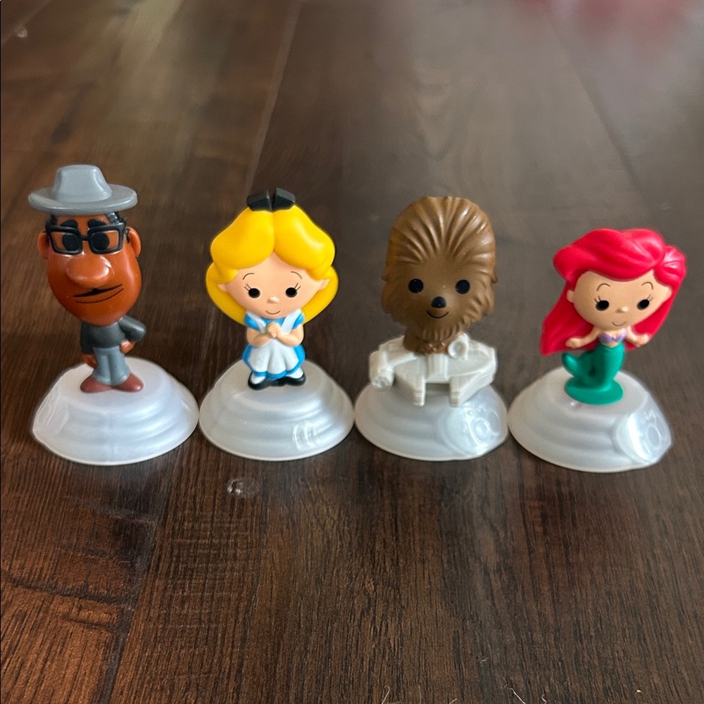 McDonald's Character Figurine Set of 4 - Disney 100 Celebration